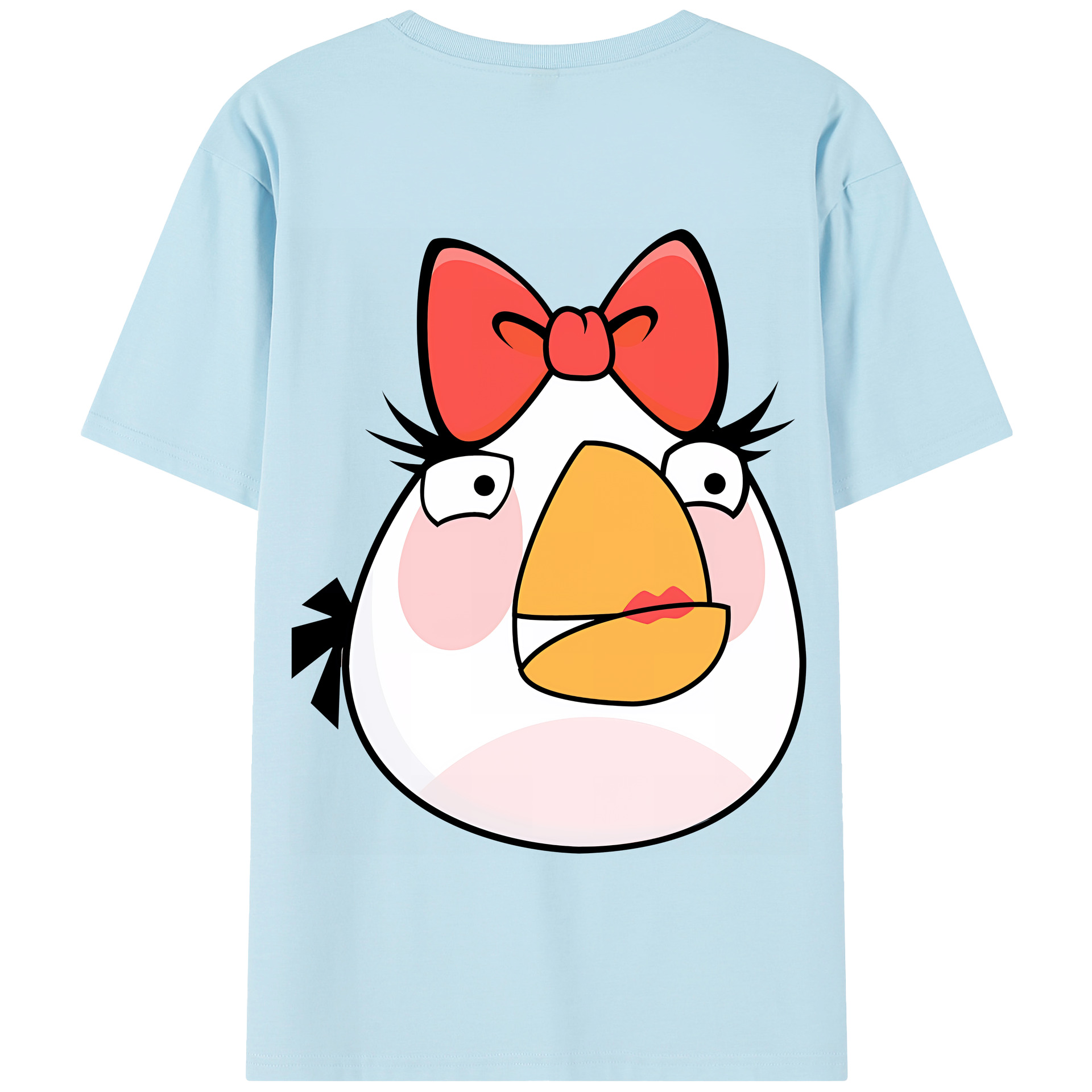 （画像用） Angry Birds アングリーバード 綿100％半袖Tシャツ（背面プリント）
